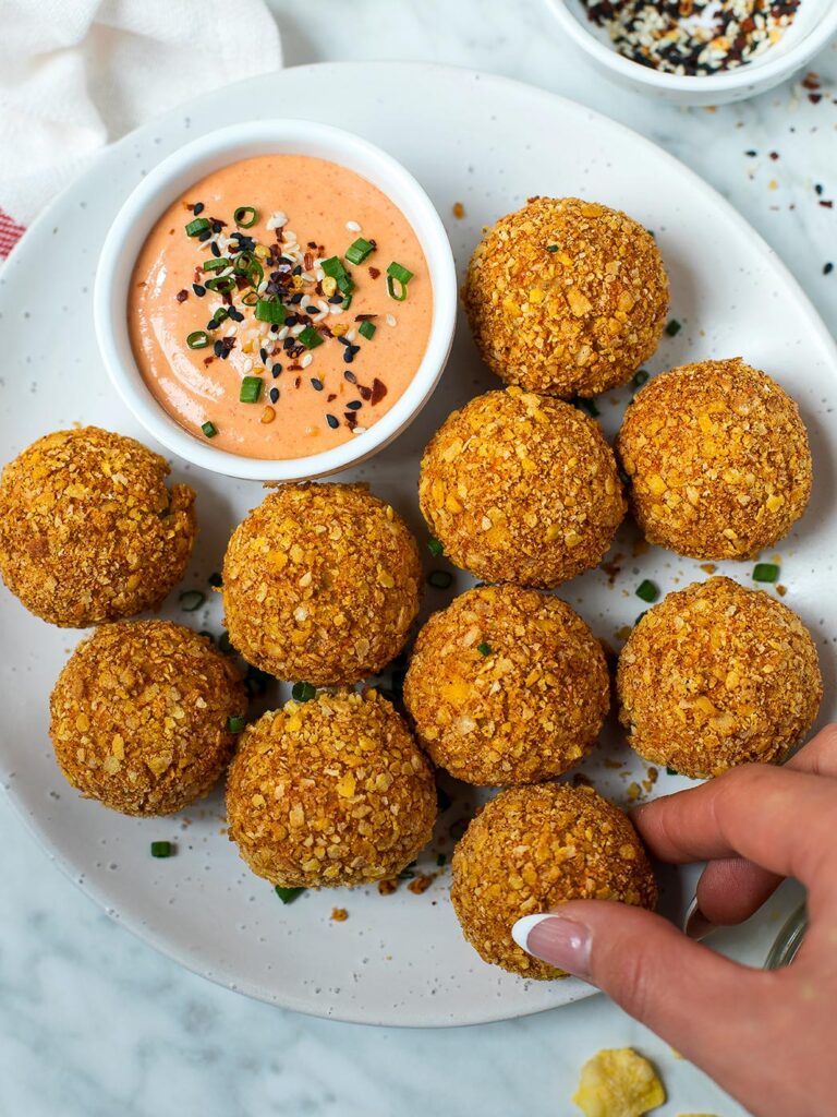 CRISPY AIRFRIED TOFU BALLS CookVegetarian